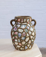 Load image into Gallery viewer, French Pique Assiette Mosaic Folk Art Vase
