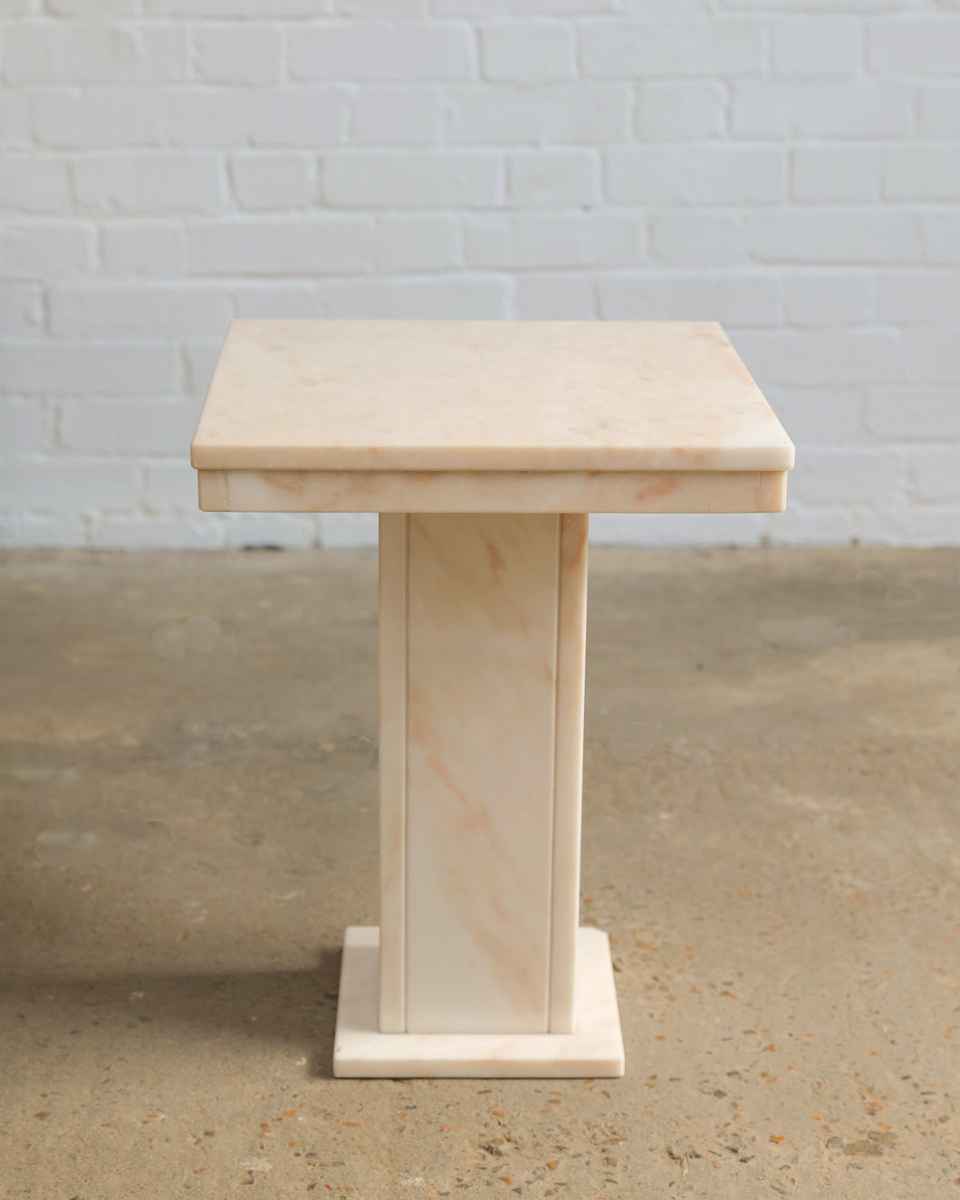 Blush Pink Marble Side Table