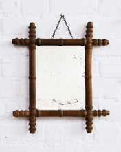 Load image into Gallery viewer, French Faux Bamboo Small Mirror
