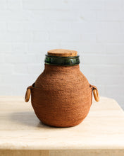 Load image into Gallery viewer, Large VIRESA Demijohn Bottle With Woven Wrap
