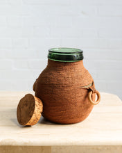 Load image into Gallery viewer, Large VIRESA Demijohn Bottle With Woven Wrap
