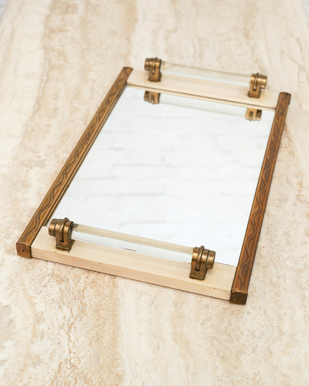 French Art Deco Mirrored Tray