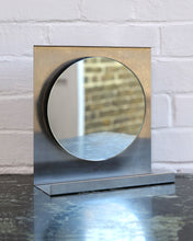 Load image into Gallery viewer, Post Modern Chrome Mirror In Brushed Steel
