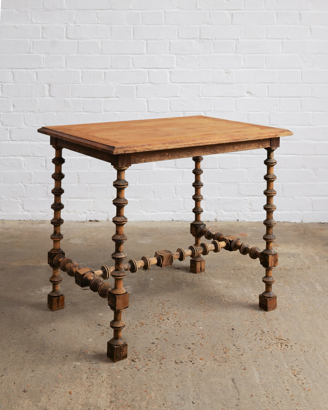 French Folk Art Spindle Table