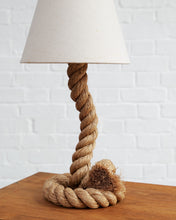 Load image into Gallery viewer, French Rope Table Lamp Attributed to Audoux &amp; Minet
