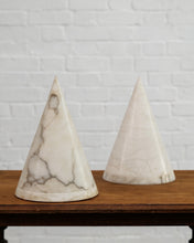 Load image into Gallery viewer, Pair of Alabaster MidCentury Cone Lamps
