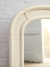 Load image into Gallery viewer, Large Faux Bamboo &amp; Cane Mirror
