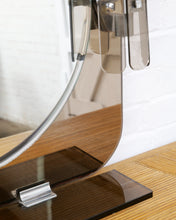 Load image into Gallery viewer, Smoked Glass Fontana Mirror With Sconces
