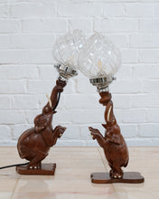 Load image into Gallery viewer, CARVED ELEPHANT LAMPS

