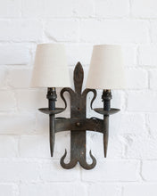 Load image into Gallery viewer, FRENCH WROUGHT IRON WALL SCONCES
