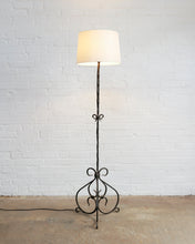Load image into Gallery viewer, WROUGHT IRON FRENCH FLOOR LAMP
