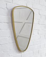 Load image into Gallery viewer, Brass Framed Mirror In the style of Gio Ponti
