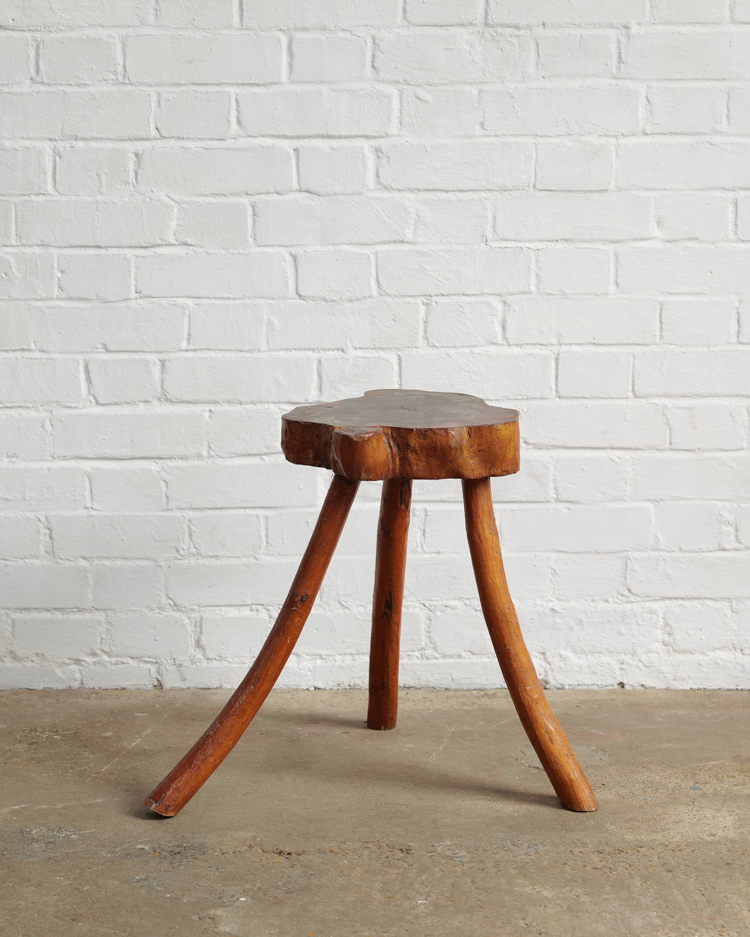 French Primitive Wooden Stool