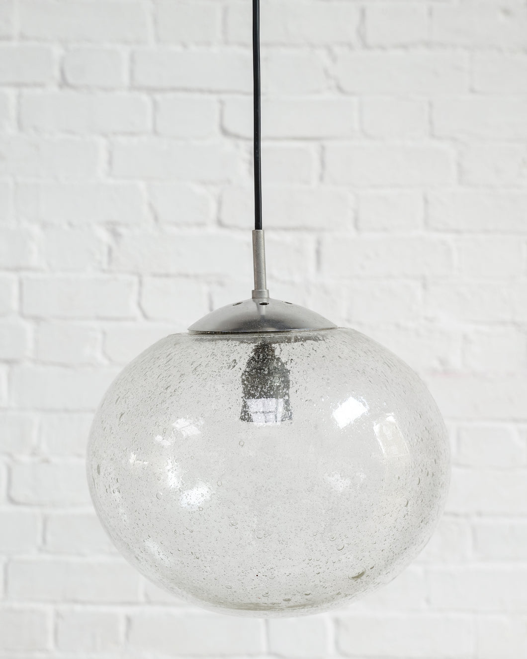 Blown Glass Globe Ceiling Lamp By Peill & Putzler