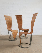 Load image into Gallery viewer, French Wicker Chairs in The style of Tom Dixon
