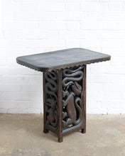 Load image into Gallery viewer, Hand Carved Side Table
