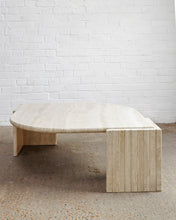 Load image into Gallery viewer, Tear drop Travertine Coffee Table By Roche Bobois
