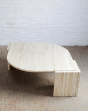 Load image into Gallery viewer, Tear drop Travertine Coffee Table By Roche Bobois
