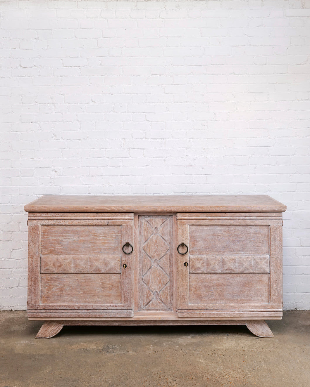 Brutalist Sideboard Attributed To Charles Dudouyt