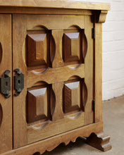 Load image into Gallery viewer, Brutalist Oak Spanish Cabinet
