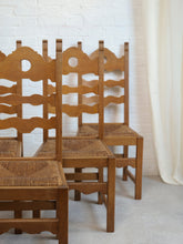 Load image into Gallery viewer, A Set of 6 Razor Back Chairs
