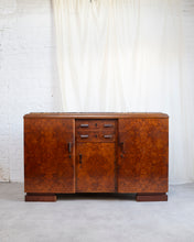 Load image into Gallery viewer, Antique Art Deco Walnut Sideboard With Marble Top
