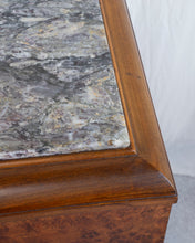 Load image into Gallery viewer, Antique Art Deco Walnut Sideboard With Marble Top
