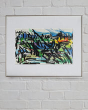 Load image into Gallery viewer, Framed French Abstract Mixed Media
