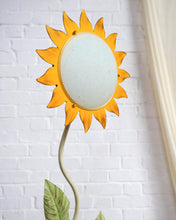 Load image into Gallery viewer, A 1970s Hand Painted Metal Sunflower Floor Lamp
