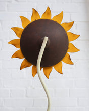 Load image into Gallery viewer, A 1970s Hand Painted Metal Sunflower Floor Lamp
