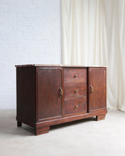 Load image into Gallery viewer, Art Deco Small Sideboard With Pink Marble Top
