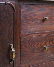 Load image into Gallery viewer, Art Deco Small Sideboard With Pink Marble Top
