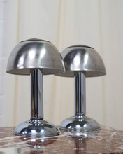 Load image into Gallery viewer, Small Chrome Mushroom lamps
