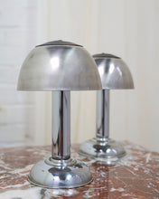 Load image into Gallery viewer, Small Chrome Mushroom lamps
