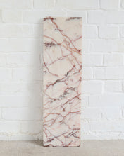 Load image into Gallery viewer, Pink Marble And Brass Deco Hall Table / Shelf
