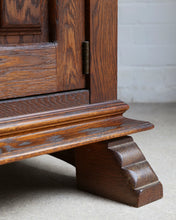 Load image into Gallery viewer, Solid Oak Brutalist Spanish Cabinet
