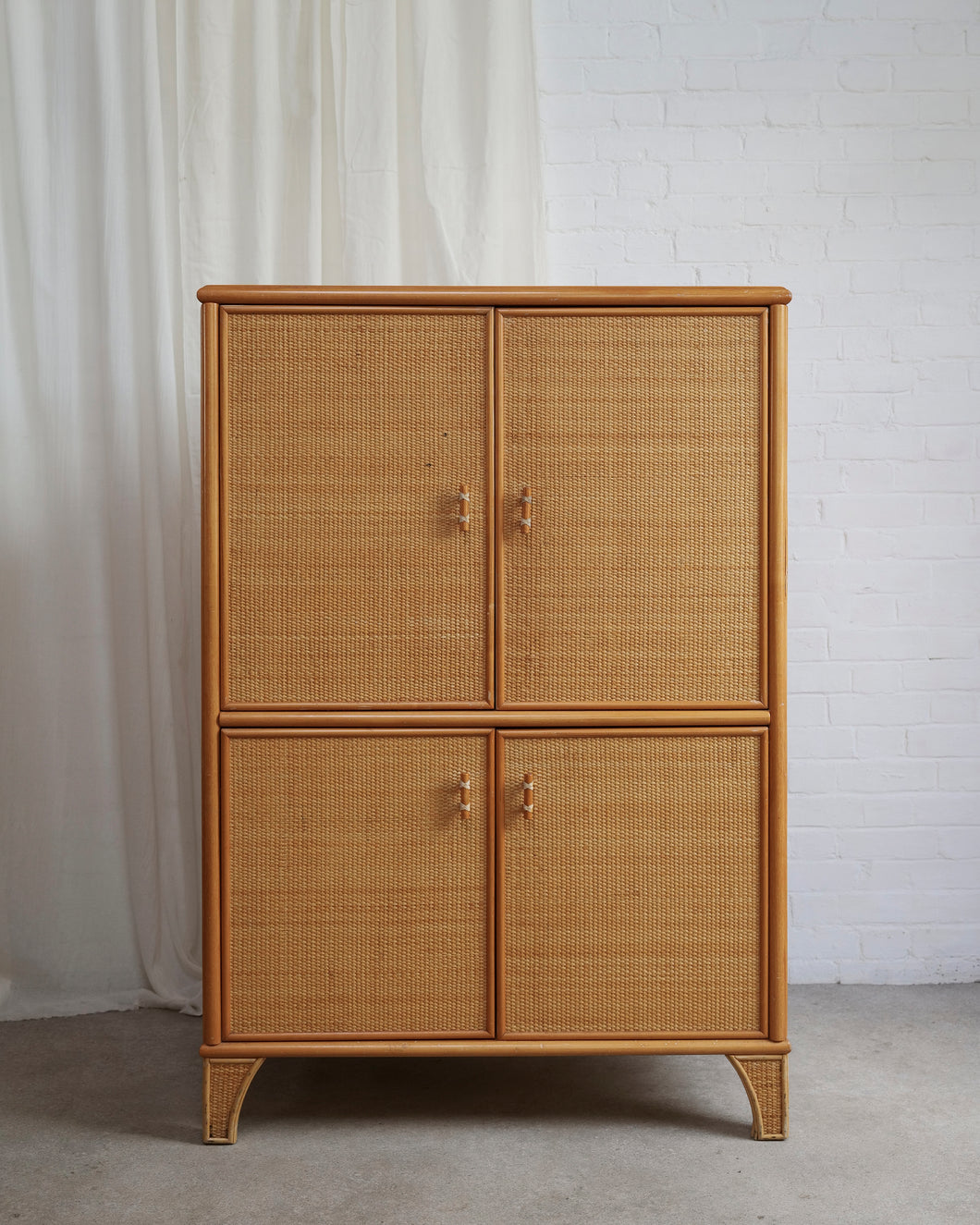 Cane Four Door Cabinet