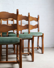 Load image into Gallery viewer, Set Of 6 Razorback Oak Dining Chairs
