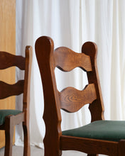 Load image into Gallery viewer, Set Of 6 Razorback Oak Dining Chairs
