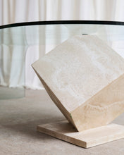 Load image into Gallery viewer, Post Modern Waterfall Glass Coffee Table
