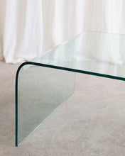 Load image into Gallery viewer, Post Modern Waterfall Glass Coffee Table
