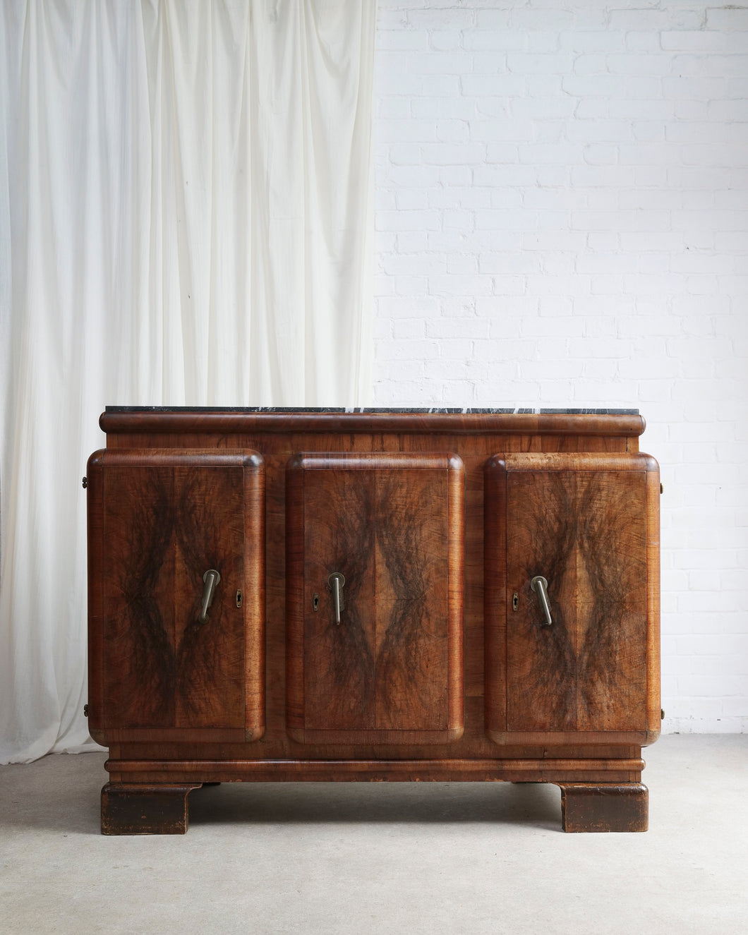 Art Deco Walnut Veneer Sideboard