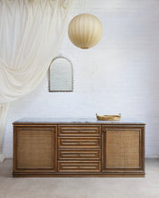 Load image into Gallery viewer, Rattan Sideboard with Marble Top
