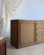 Load image into Gallery viewer, Rattan Sideboard with Marble Top

