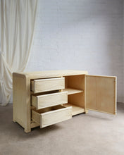 Load image into Gallery viewer, ON HOLD - 1970&#39;s Cream Pencil Reed Cabinet
