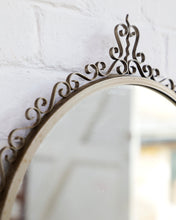 Load image into Gallery viewer, Art Deco Scrollwork Metal Mirror
