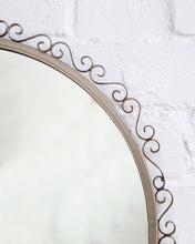 Load image into Gallery viewer, Art Deco Scrollwork Metal Mirror

