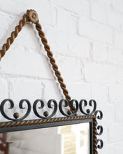 Load image into Gallery viewer, Metal Scrollwork and Tassel Mirror
