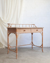 Load image into Gallery viewer, Faux Bamboo Harrods Desk
