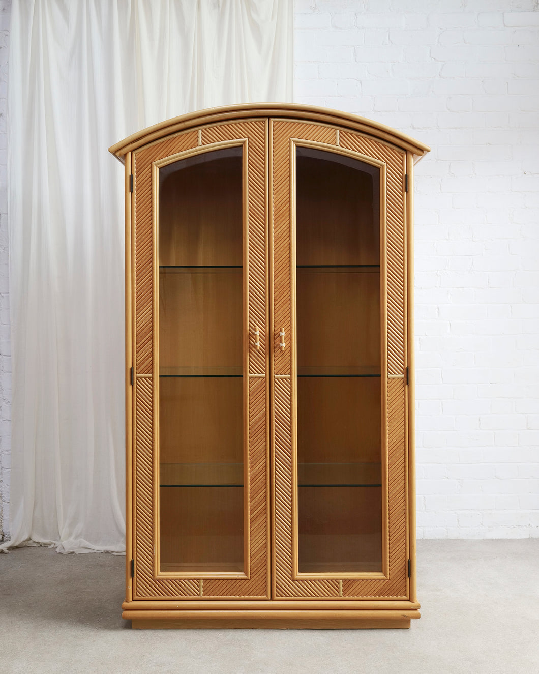 Pencil Reed Glass Fronted Cabinet
